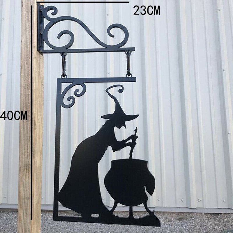 Metal Wall Art Witch Logo Metal Sign Crafts Decoration