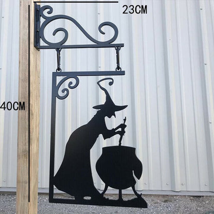 Metal Wall Art Witch Logo Metal Sign Crafts Decoration