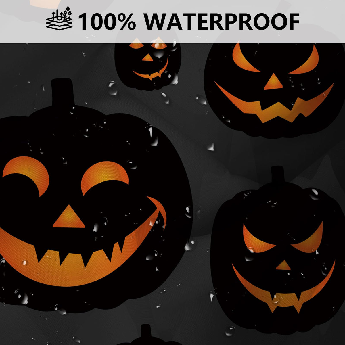MEHOFOND Halloween Shower Curtain Set