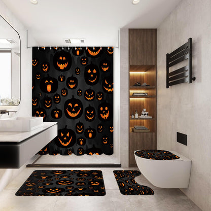 MEHOFOND Halloween Shower Curtain Set