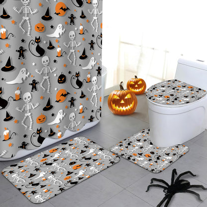MEHOFOND Halloween Shower Curtain Set