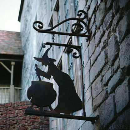 Metal Wall Art Witch Logo Metal Sign Crafts Decoration